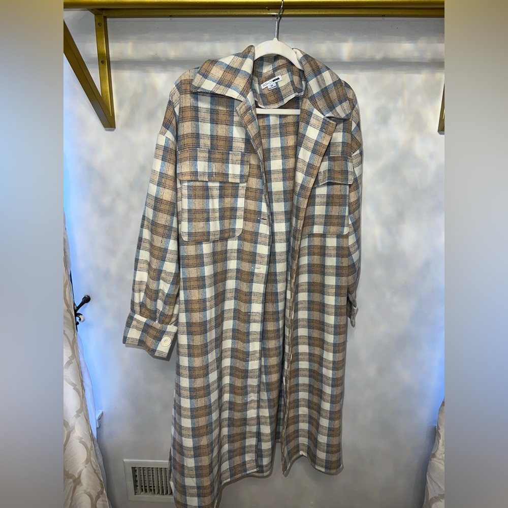 OVERSIZED FLANNEL JACKET